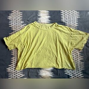 Free People Retro Yellow/Green Inspire Tee